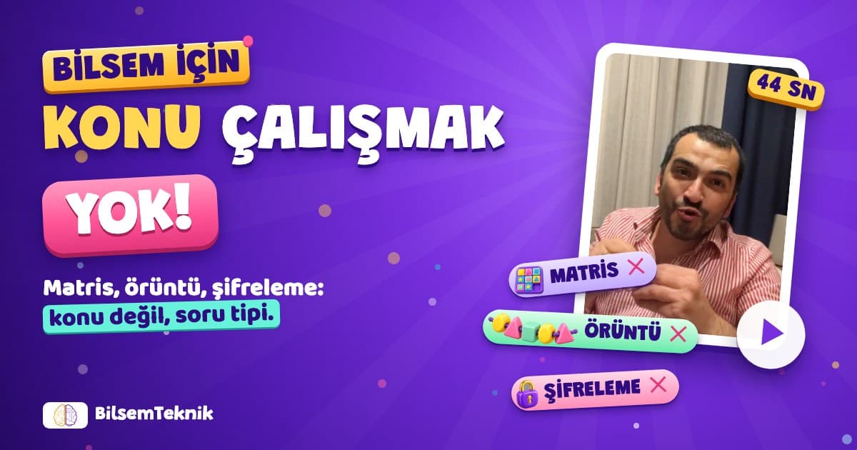 BİLSEM'de hangi konular çıkar? Konu çalışılır mı?