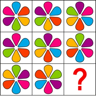 BİLSEM matris sorusu: 3x3 tabloda eksik kutu (Matris sorusu 5)